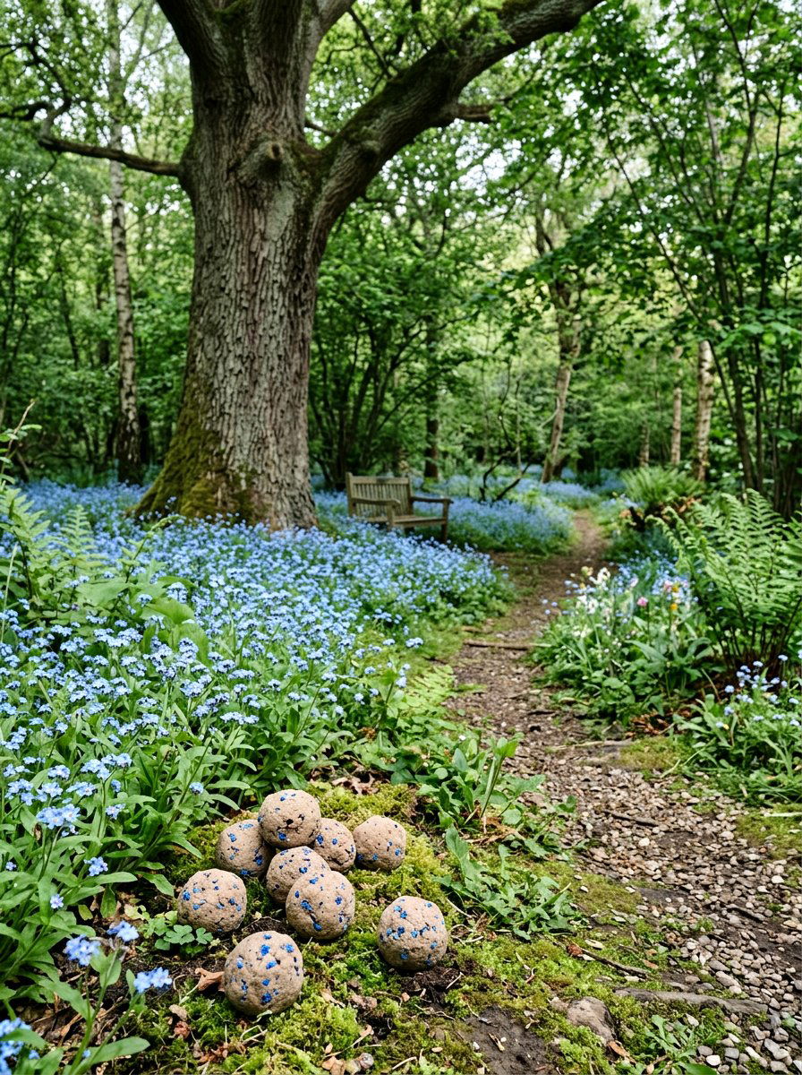 Forget Me Not Seed Bomb - 25 Spring Seed Bomb Ideas
