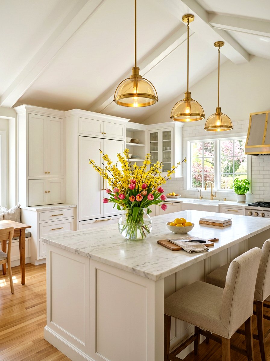 Forsythia And Tulip Centerpiece - 25 Spring Forsythia Arrangement Ideas