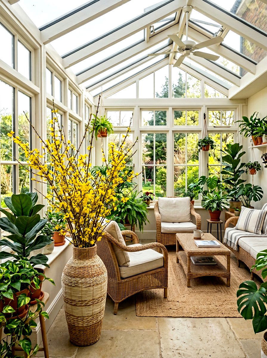 Forsythia Branch - 25 Spring Crepe Paper Flower Ideas