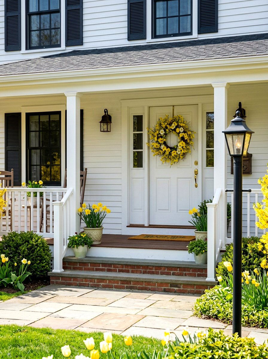 Forsythia Daisy Yellow - 25 Spring Daisy Wreath Ideas