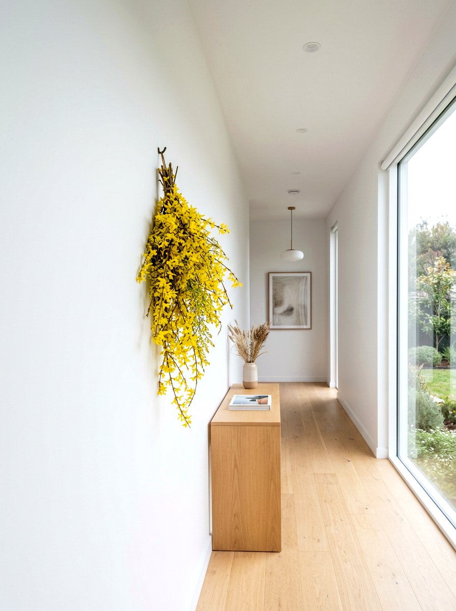 Forsythia Wall Swag - 25 Spring Swag Arrangement Ideas