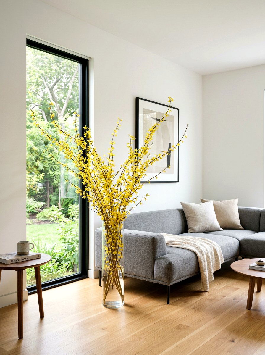 Forsythia indoor branches - 25 Spring Forsythia Bush Ideas