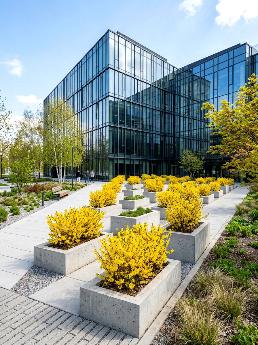 Forsythia modern landscape - 25 Spring Forsythia Bush Ideas