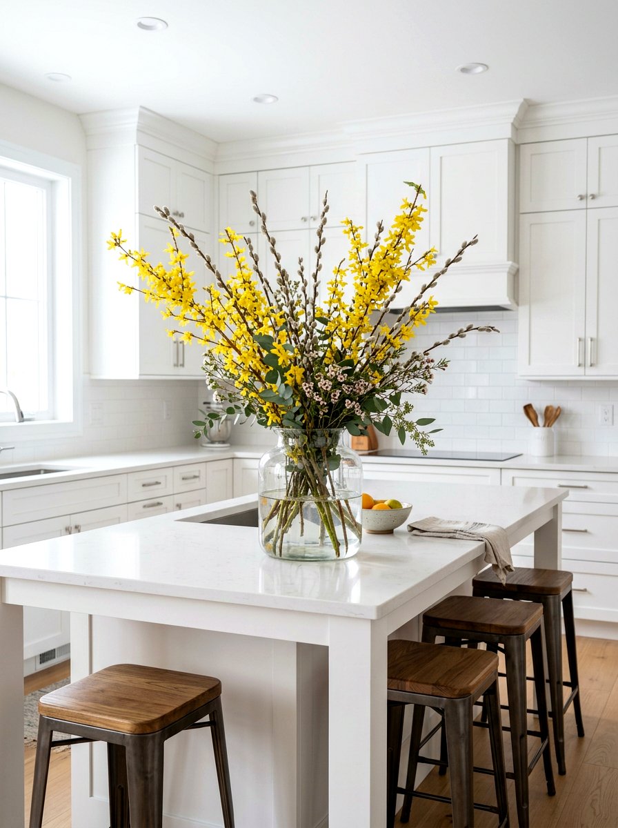 Forsythia vase arrangement - 25 Spring Forsythia Bush Ideas