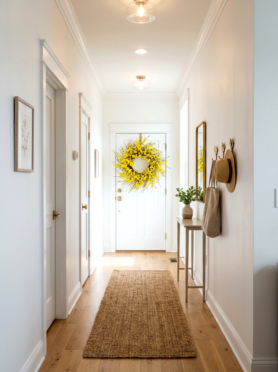 Forsythia yellow wreath - 25 Spring Mini Wreath Ideas