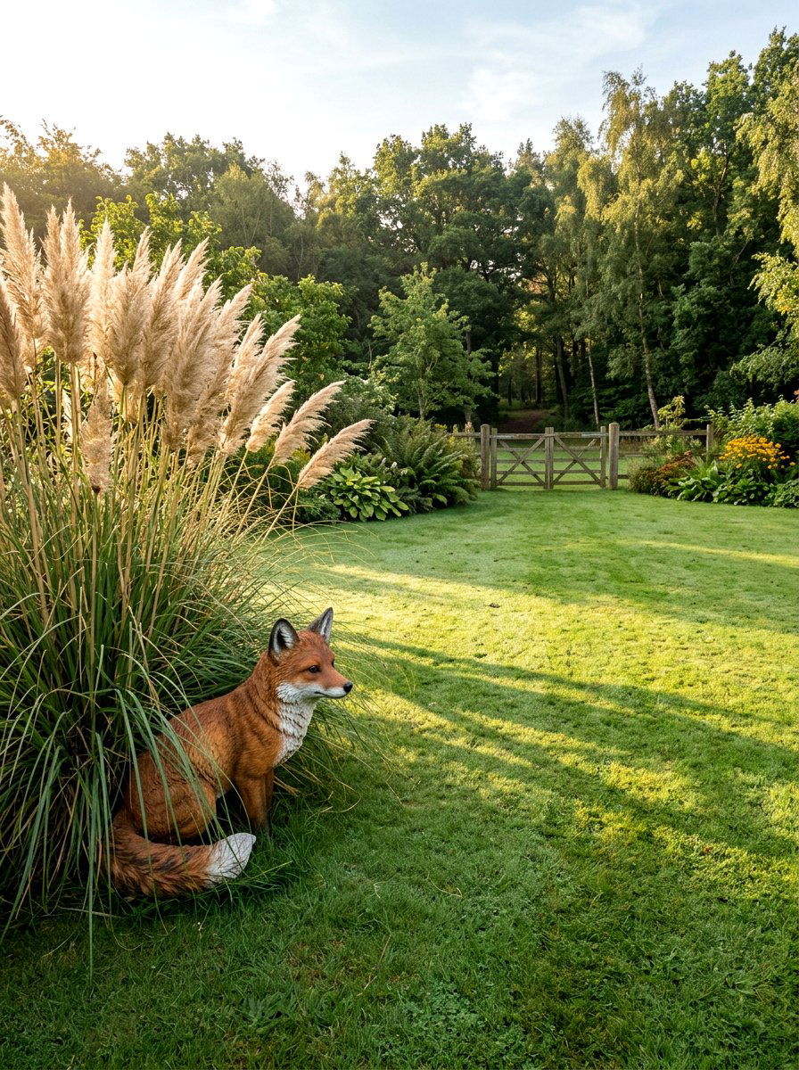 Fox Lawn Ornament - 25 Spring Garden Animal Decor Ideas