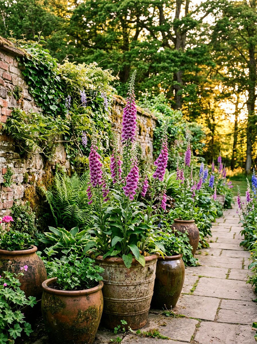 Foxglove Tall Pots - 25 Spring Potted Plant Ideas