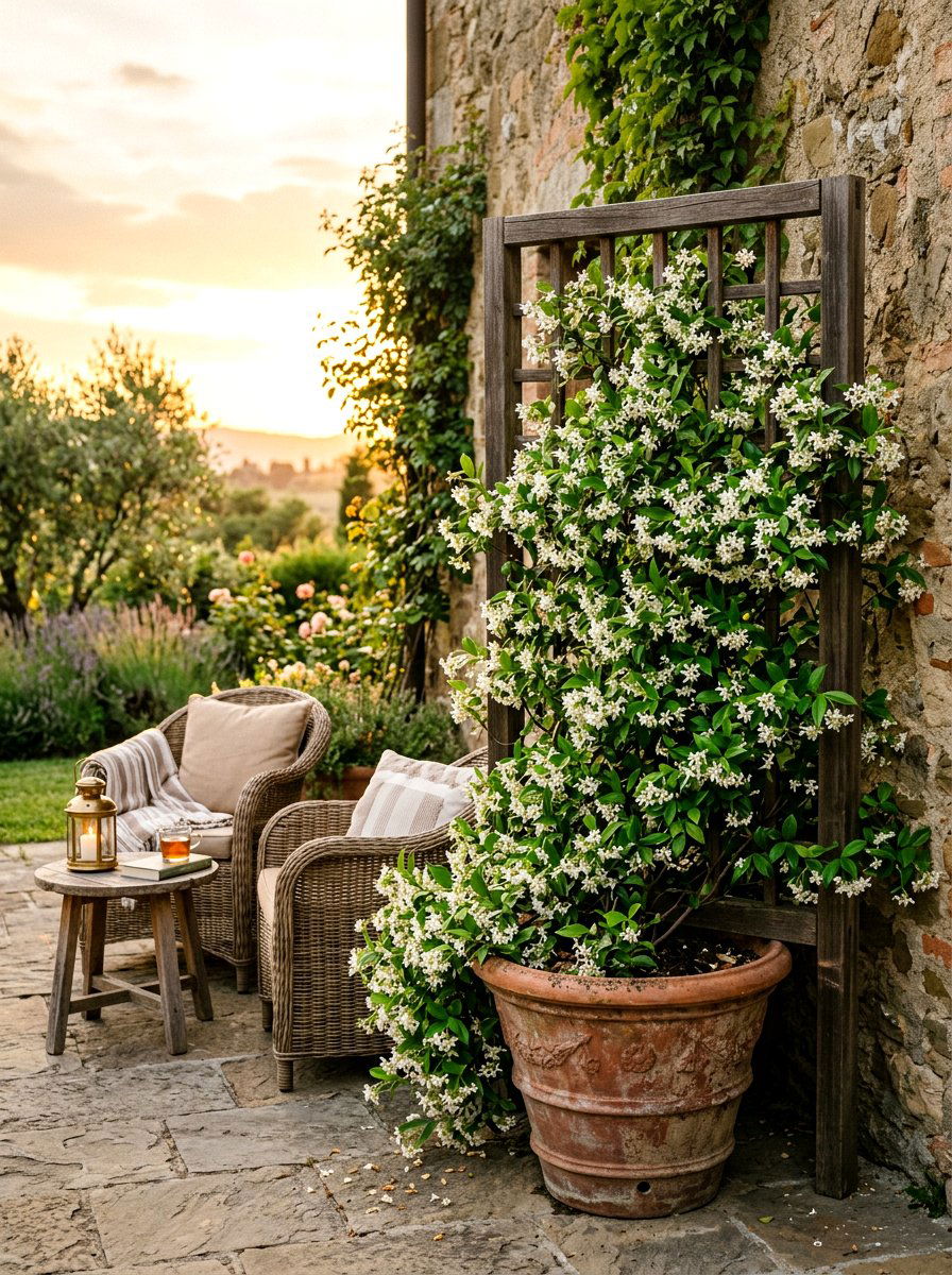 Fragrant jasmine pot - 25 Spring Container Garden Ideas