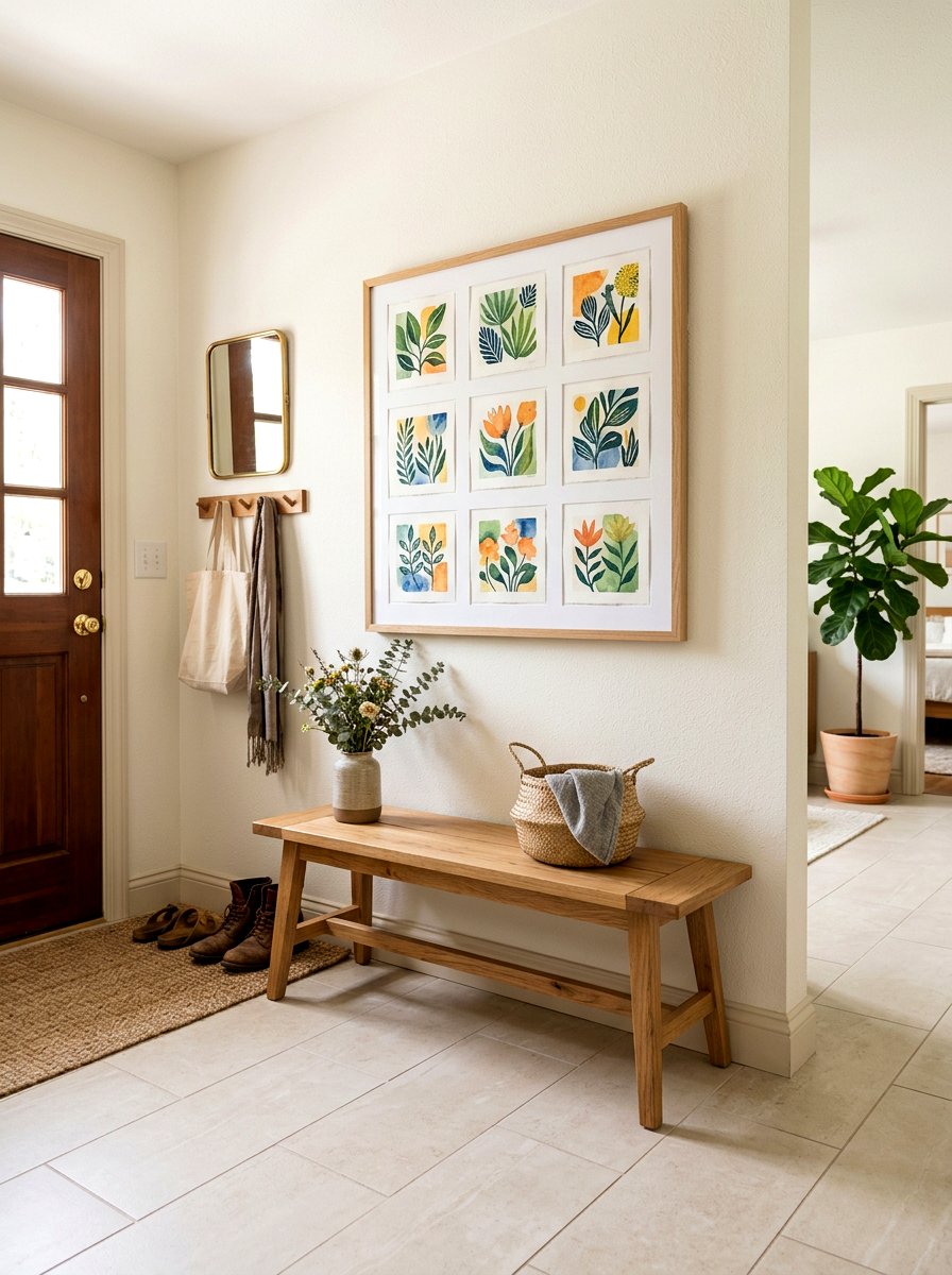 Framed Botanical Collage - 25 Spring Abstract Floral Decor Ideas