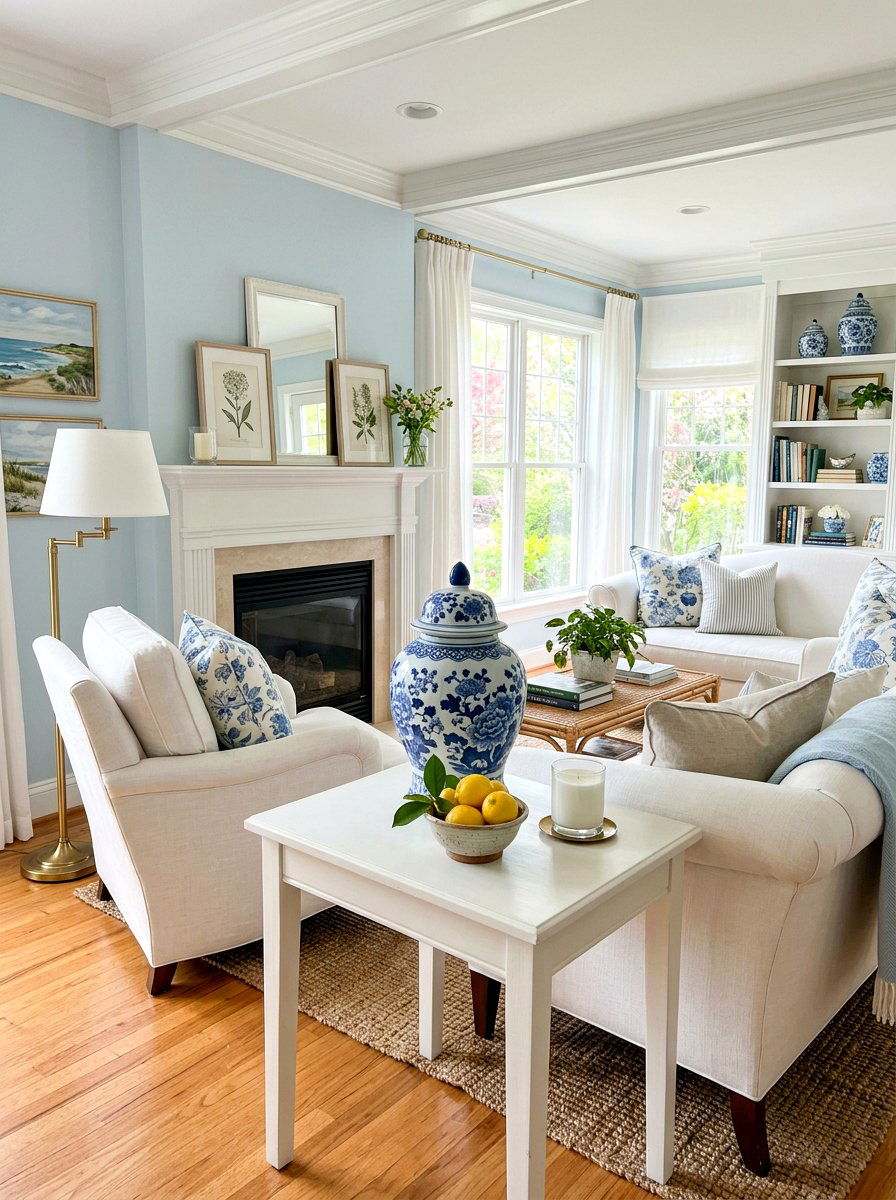 Framed Botanical Print - 25 Spring Side Table Decor Ideas