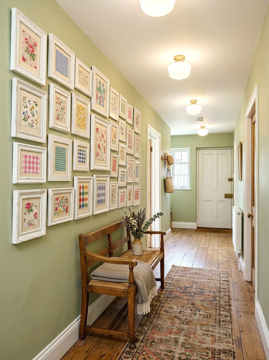 Framed Fabric Scrap - 25 Spring DIY Wall Art Ideas