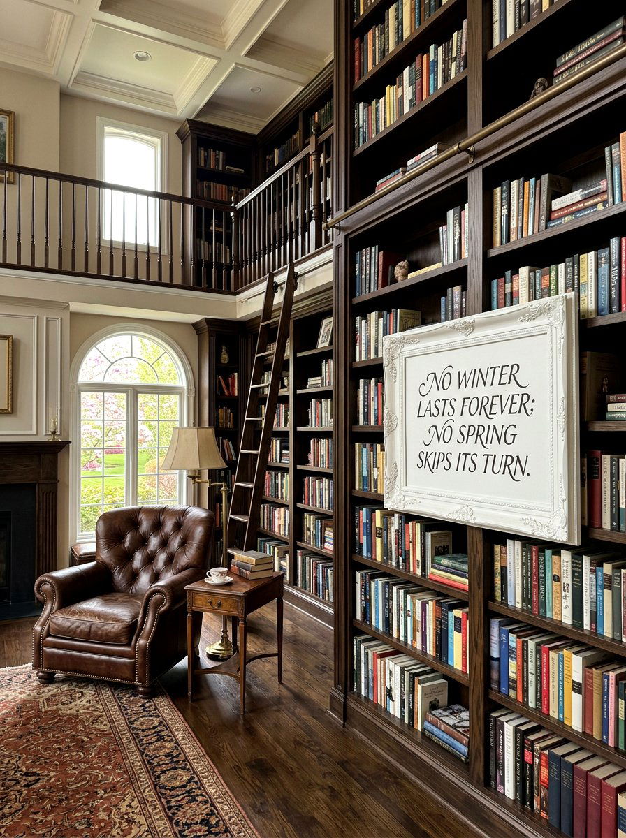 Framed Spring Quote Sign - 25 Spring DIY Sign Ideas