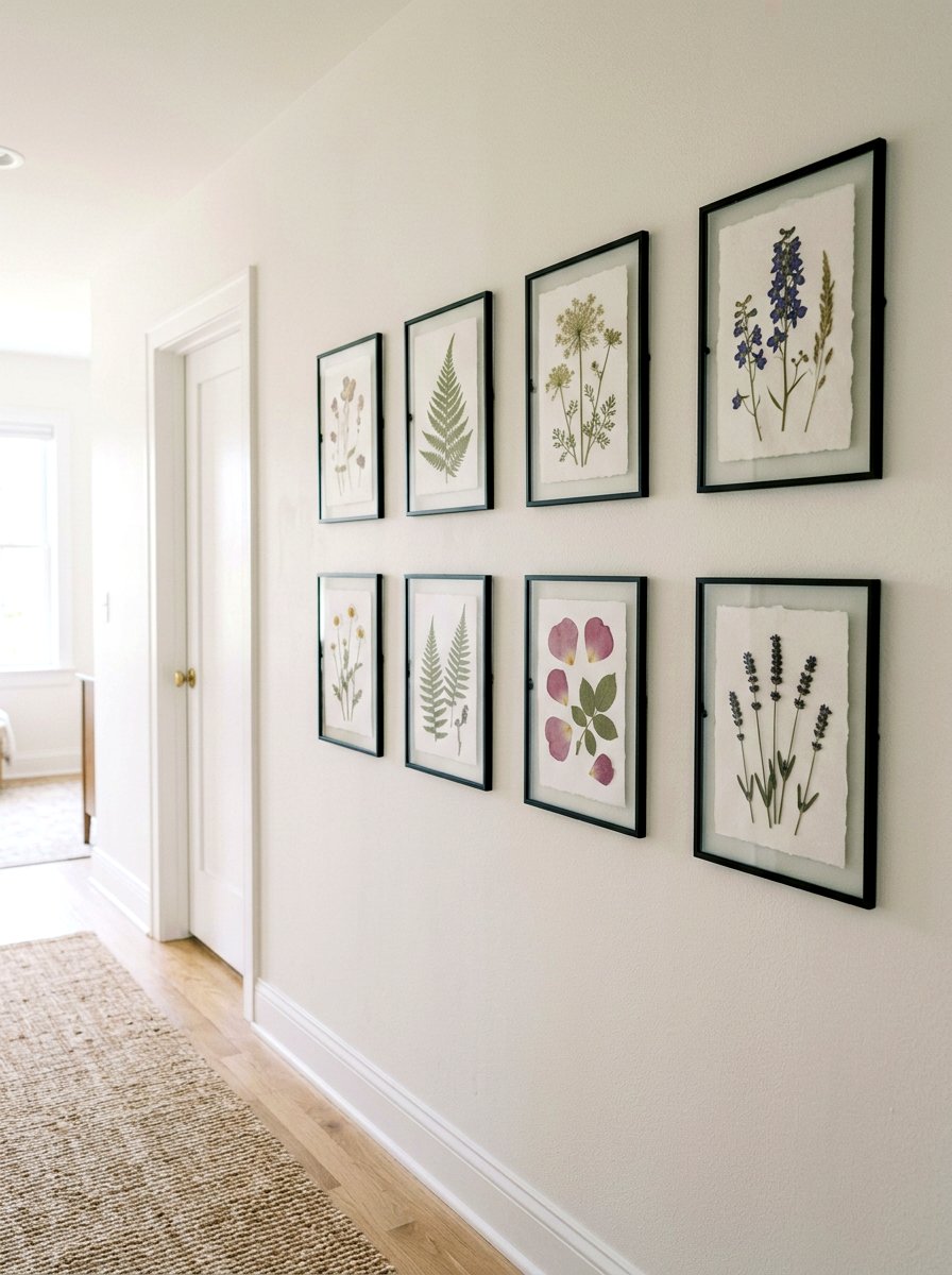 Framed pressed flowers - 25 Spring Budget Decor Ideas