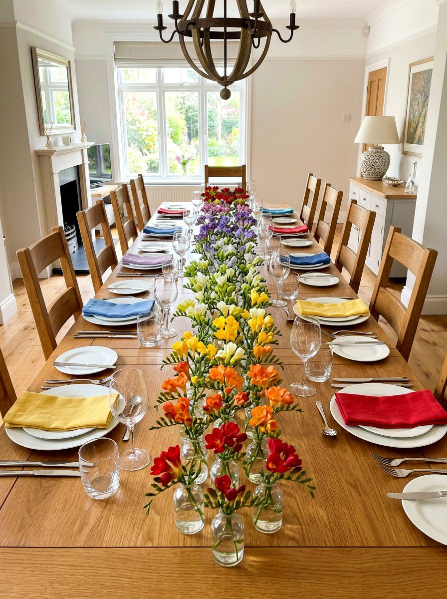 Freesia Dining Room - 25 Spring Freesia Arrangement Ideas