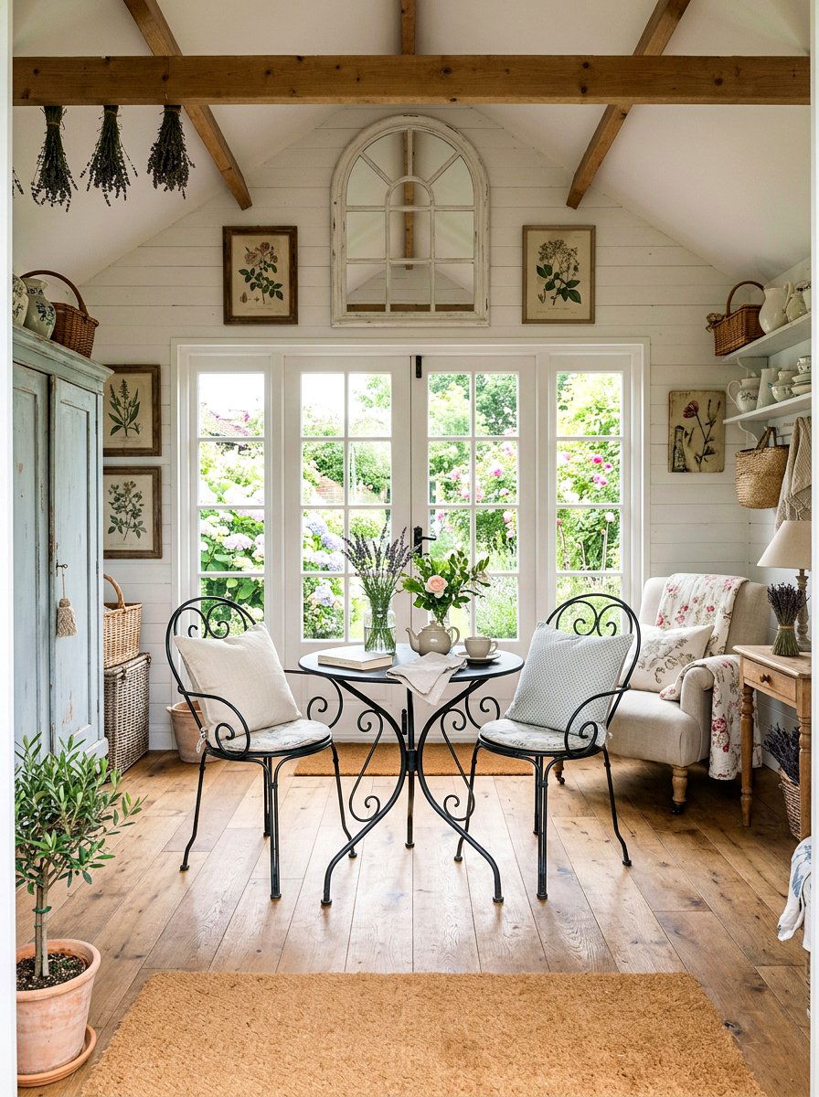 French Country Decor - 25 Spring She Shed Decor Ideas