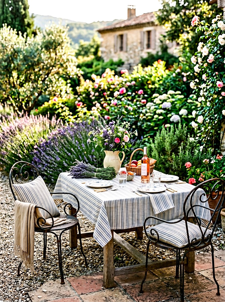 French Country Garden Table - 25 Spring Garden Table Decor Ideas