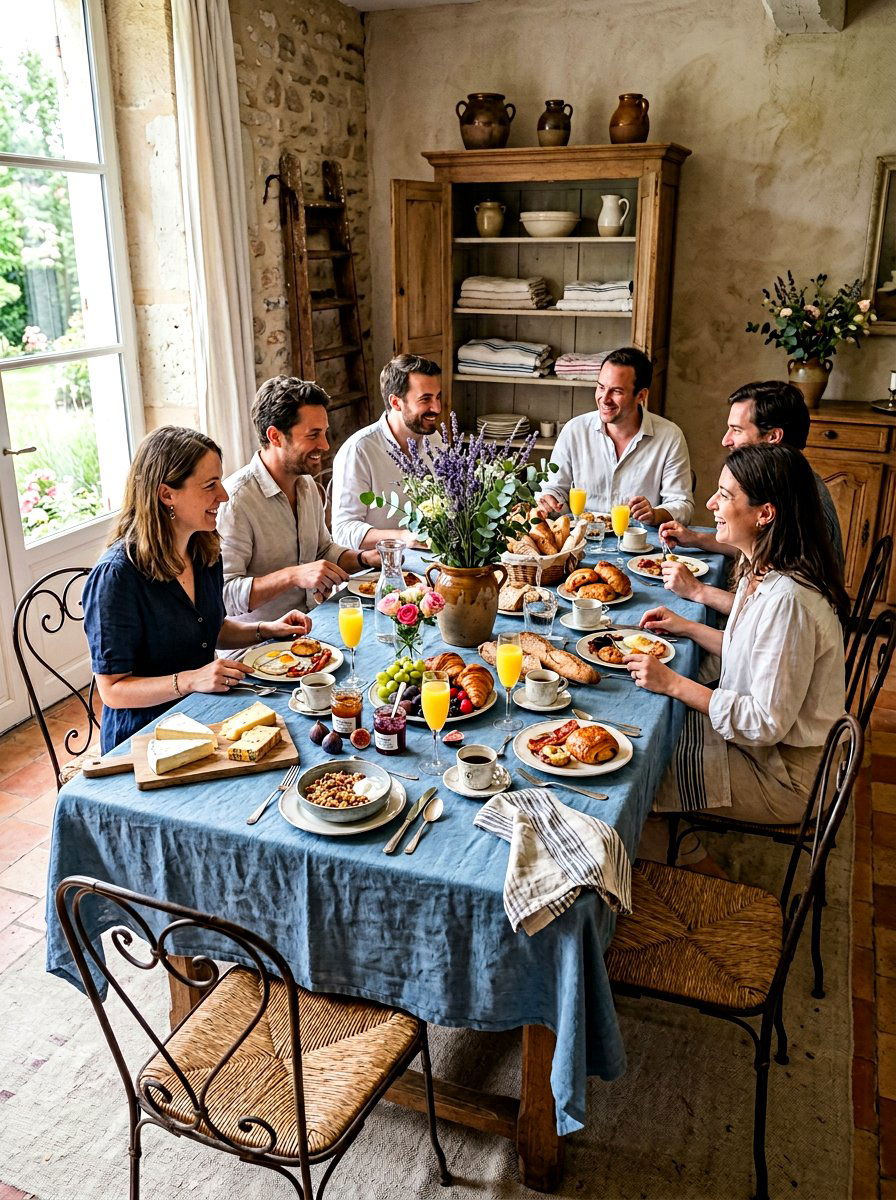 French Country Table - 25 Spring Brunch Table Ideas