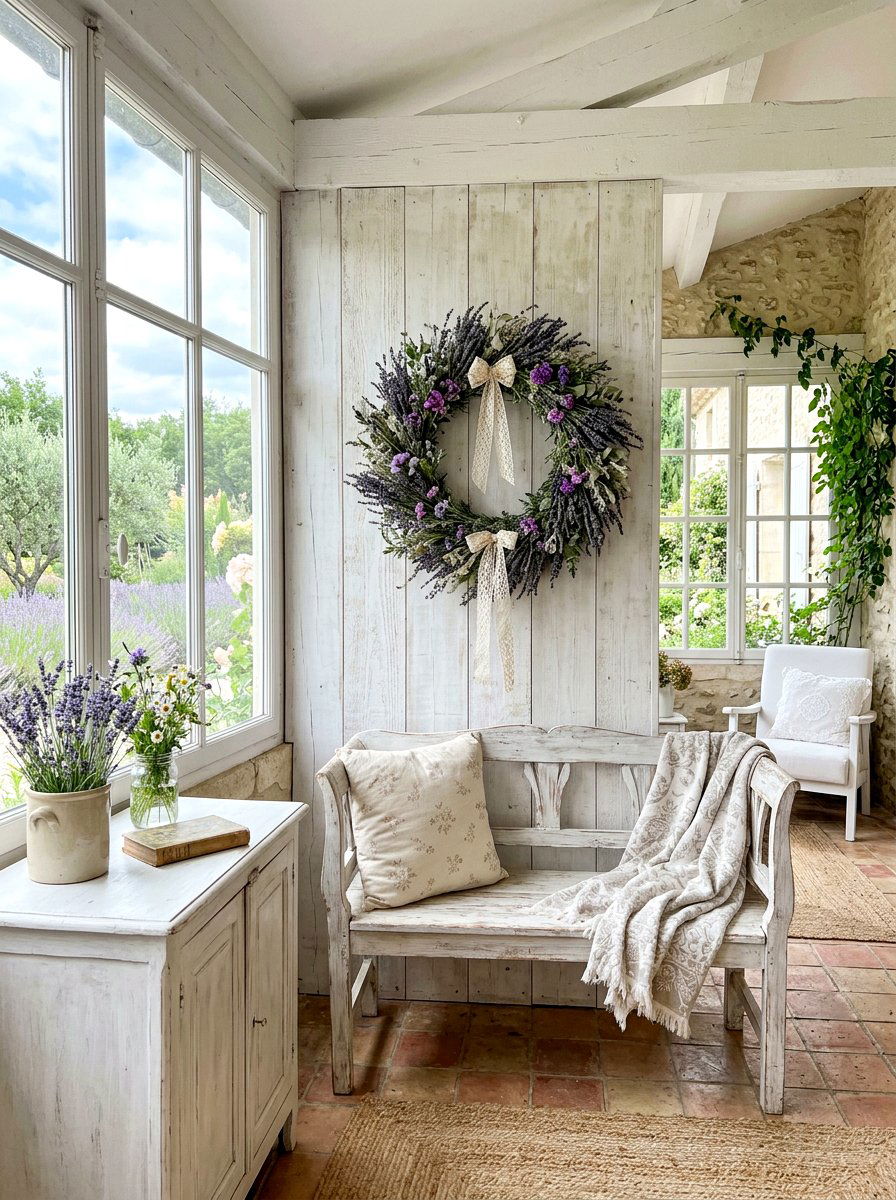 French country lavender wreath - 25 Spring Lavender Wreath Ideas