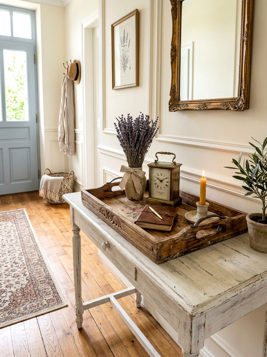 French country tray - 25 Spring Vintage Tray Decor Ideas