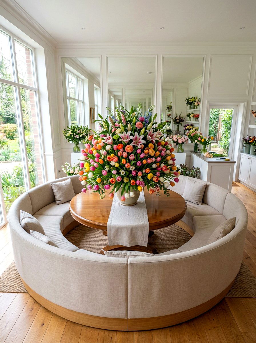 Fresh Flower Display - 25 Spring Waiting Room Decor Ideas
