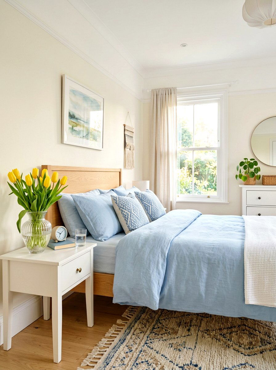 Fresh Flower Vase - 25 Spring Bedroom Decor Ideas