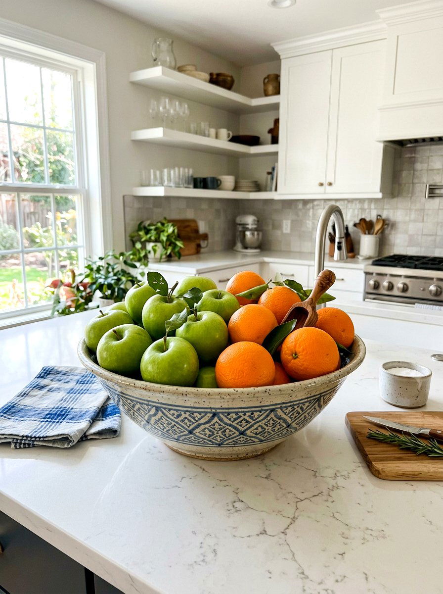 Fresh Fruit Bowl - 25 Spring Kitchen Decor Ideas