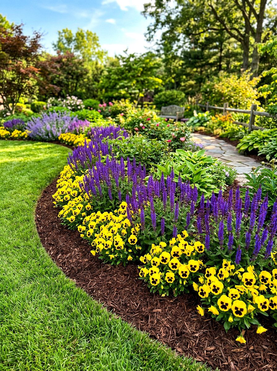 Fresh Garden Flower Bed - 25 Spring Home Staging Ideas