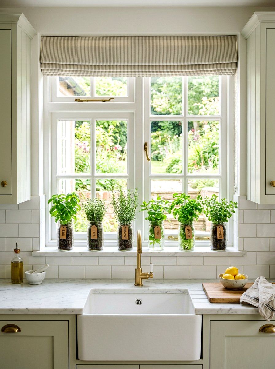 Fresh Herb Garden - 25 Spring Cheap Decor Ideas