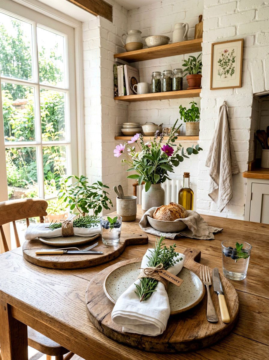 Fresh Herb Napkin Ring - 25 Spring Napkin Ring Ideas