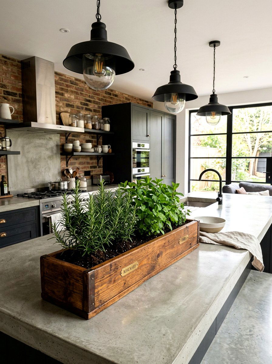 Fresh Herb Table Planter - 25 Spring Centerpiece Ideas