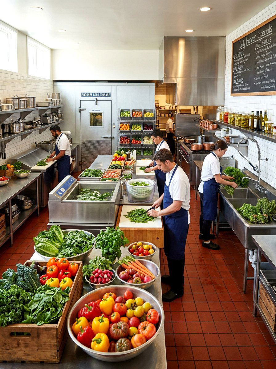 Fresh Produce Kitchen - 25 Spring Kitchen Sign Ideas