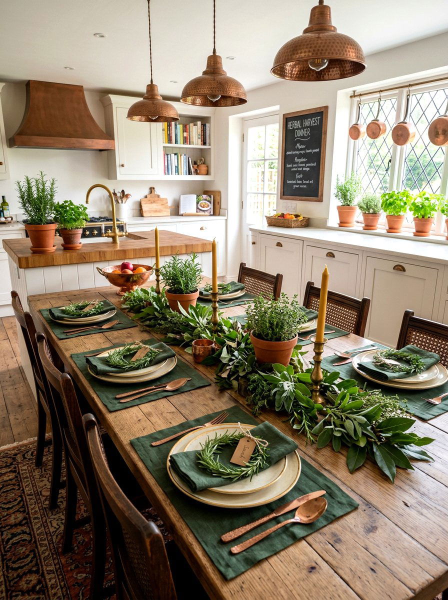 Fresh Rosemary Wreath - 25 Spring Place Card Ideas