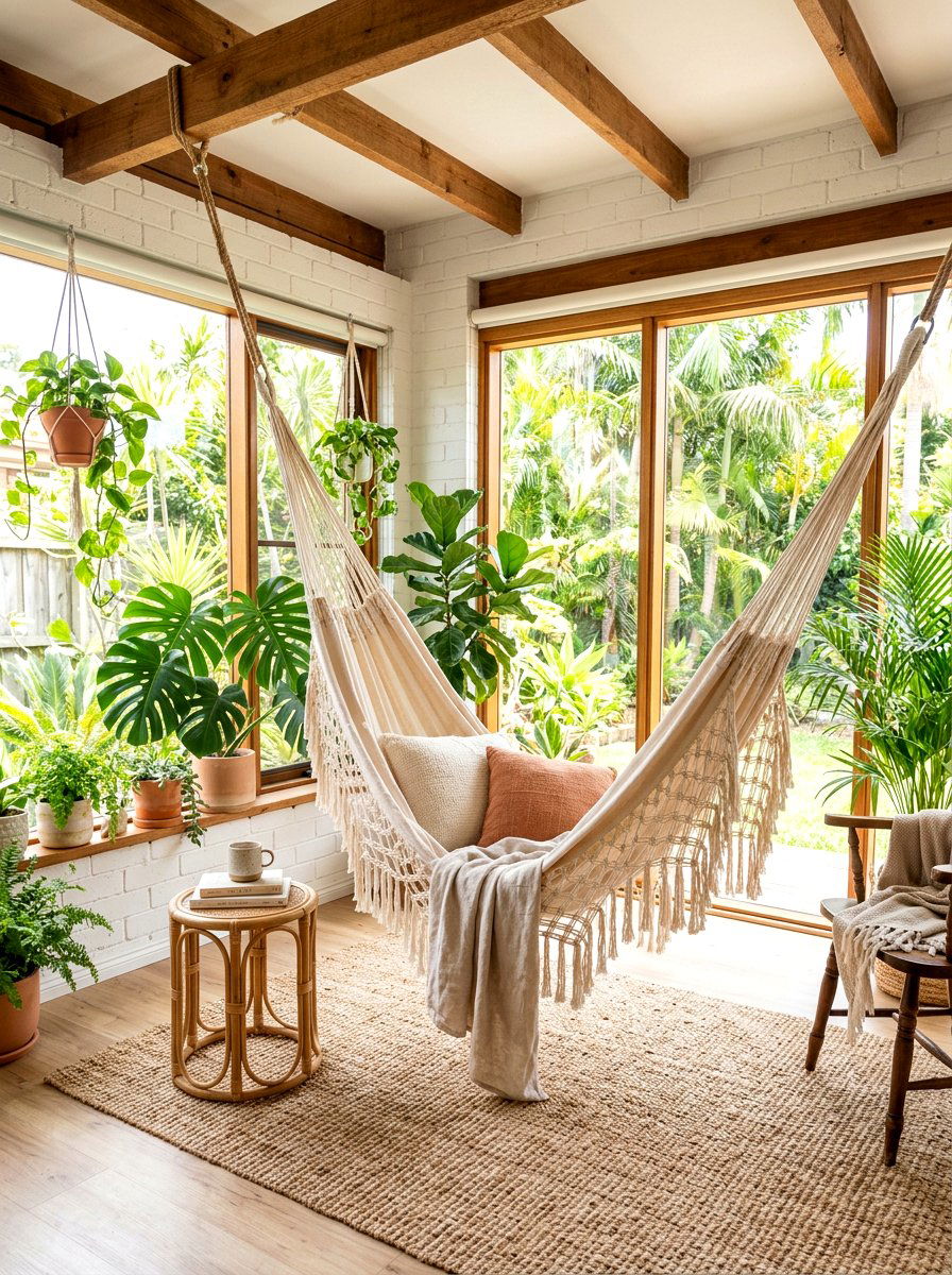 Fringe Hammock - 25 Spring Fringe Decor Ideas