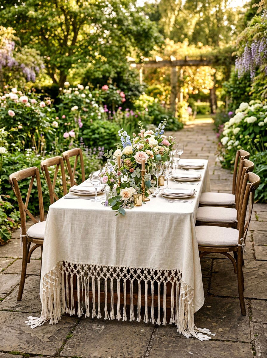 Fringe Tablecloth - 25 Spring Fringe Decor Ideas