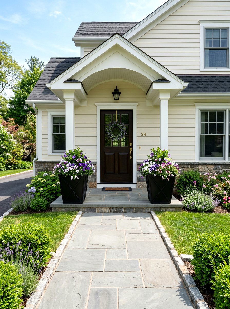 Front Porch Flower Planters - 25 Spring Open House Decor Ideas