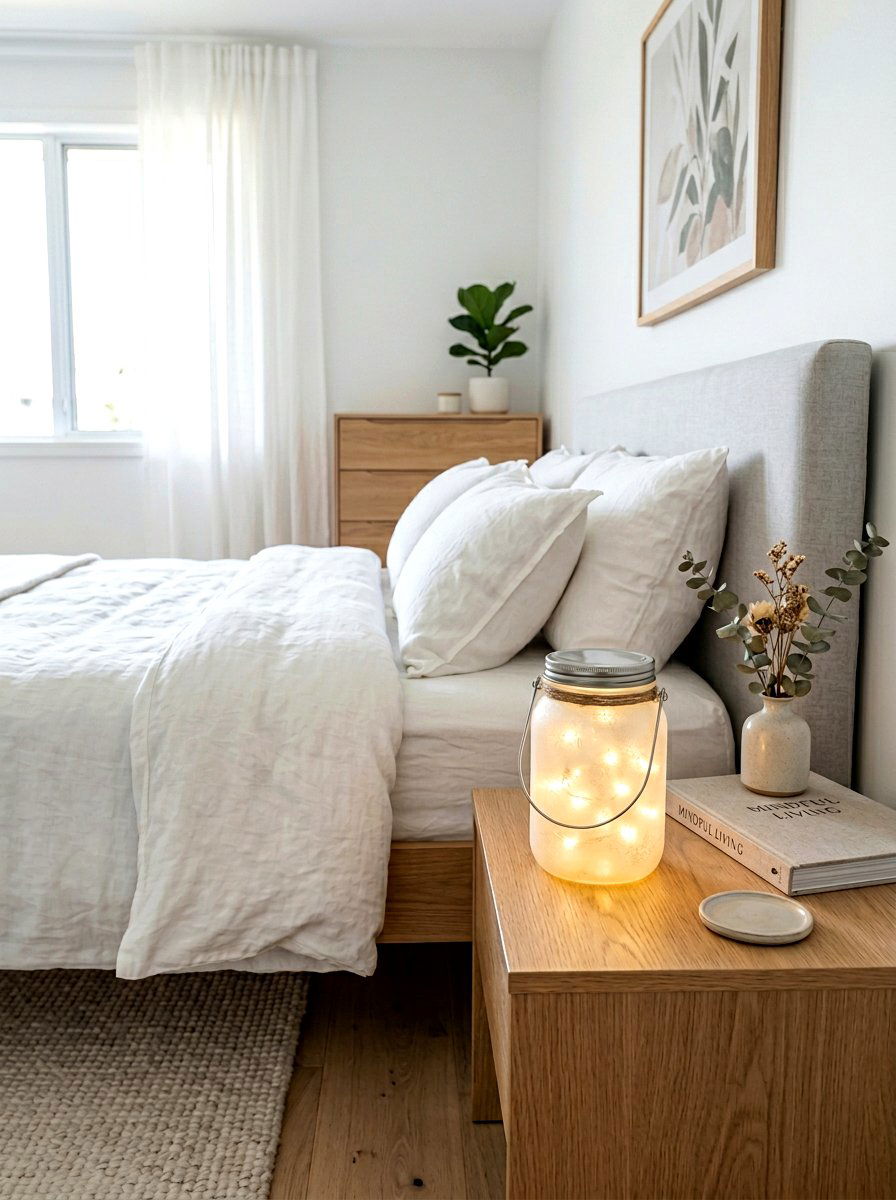 Frosted Mason Jar Light - 25 Spring Mason Jar Lantern Ideas