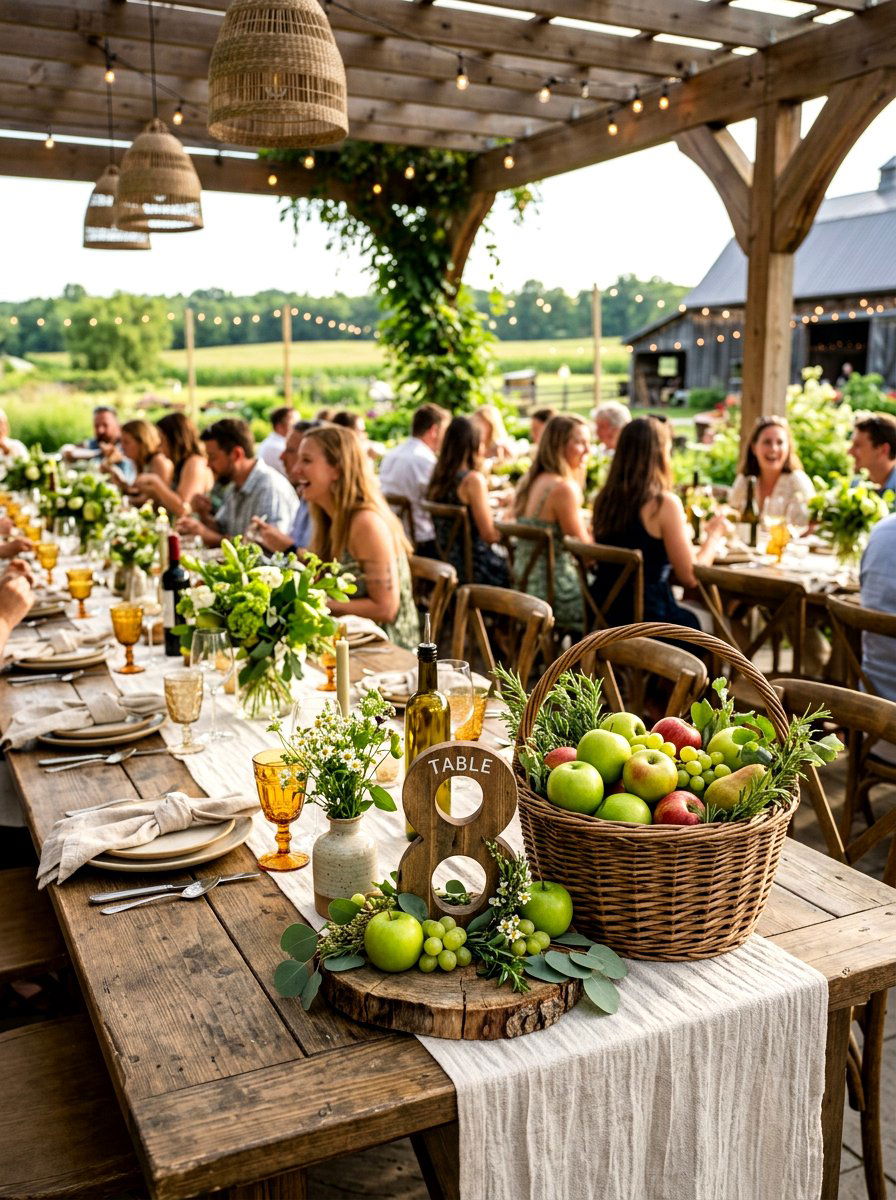 Fruit Table Number - 25 Spring Table Number Ideas