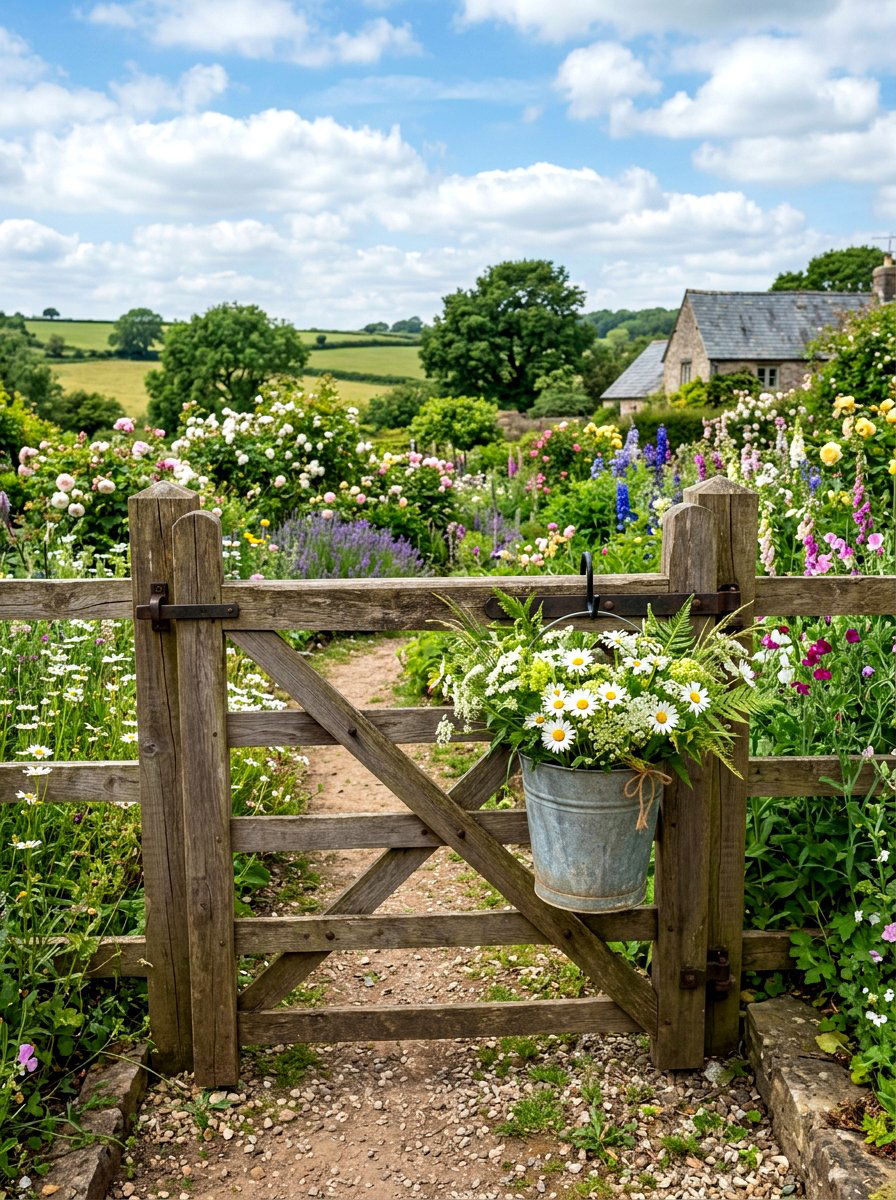 25 Unique Spring Wooden Gate Decor Ideas for Your Entrance