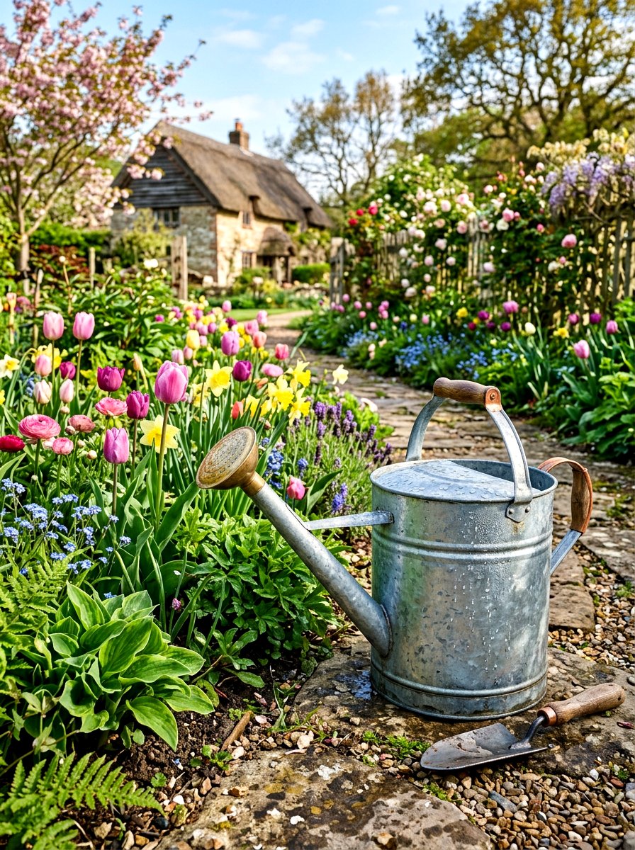Galvanized Metal Watering Can - 25 Spring Photo Prop Ideas