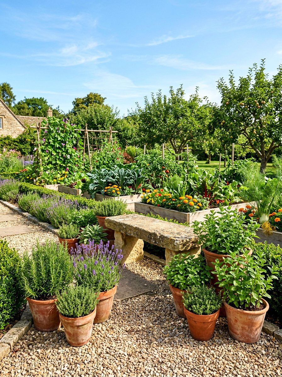 Garden Bench Herb Garden - 25 Spring Garden Bench Decor Ideas