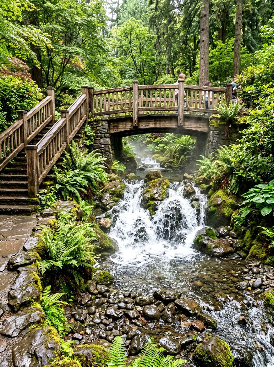 Garden Bridge Water Feature - 25 Spring Garden Bridge Decor Ideas