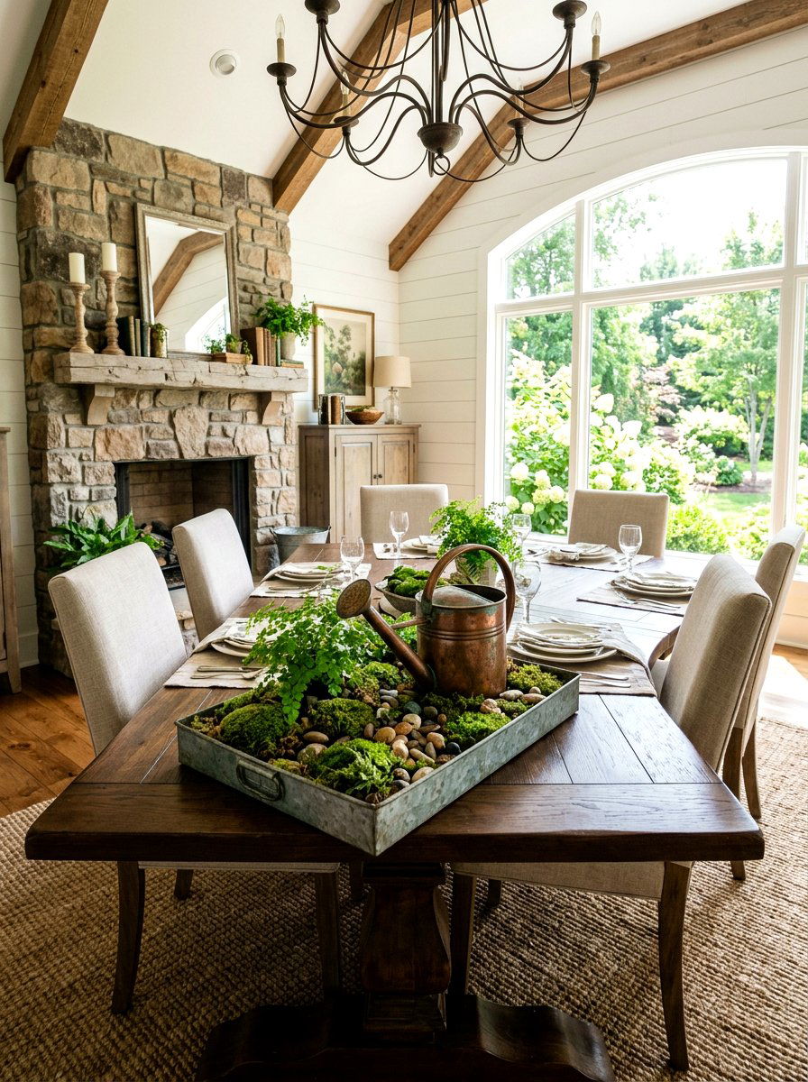 Garden Centerpiece - 25 Spring Metal Tray Decor Ideas