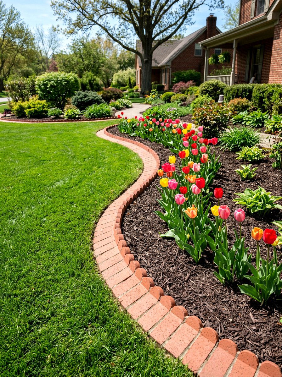 Garden Edge Border - 25 Spring Garden Decor Ideas