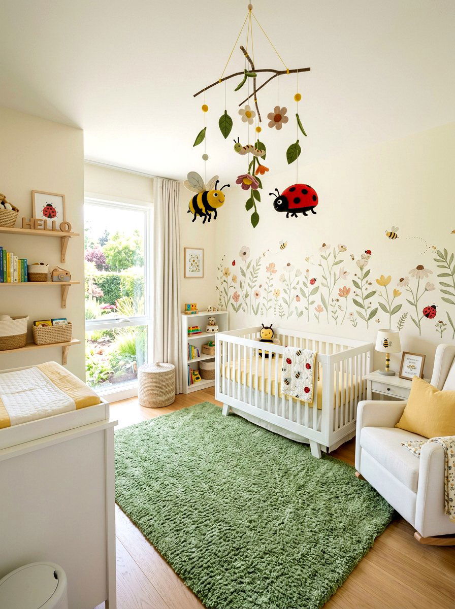 Garden Insect Mobile - 25 Spring Mobile Ideas for Nursery