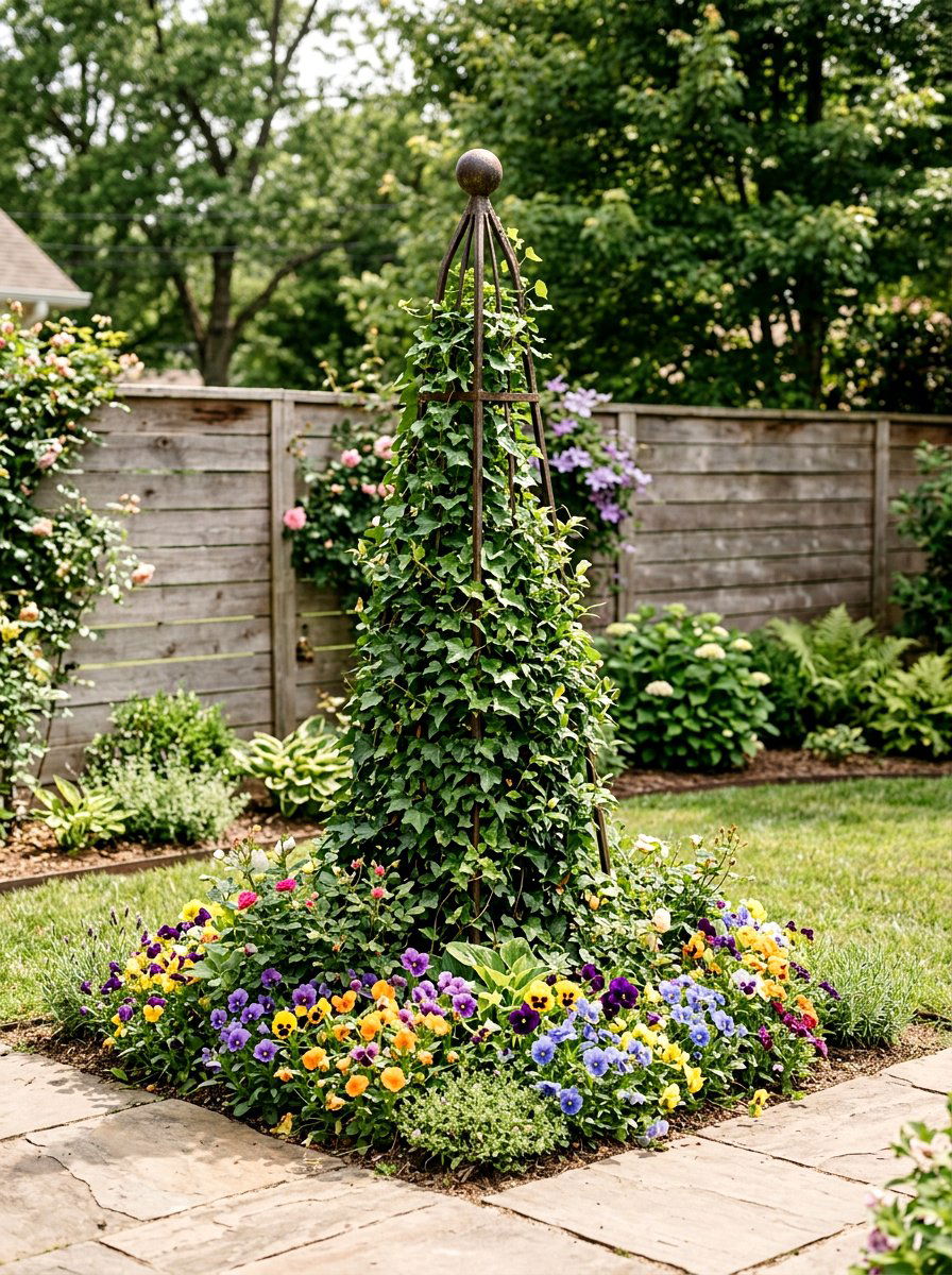 Garden Obelisk Topiary - 25 Spring Topiary Ideas