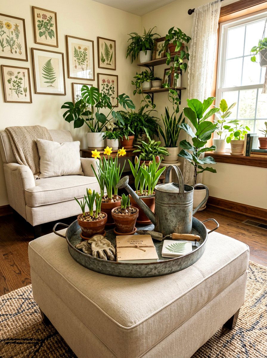 Garden Ottoman Tray - 25 Spring Ottoman Tray Ideas