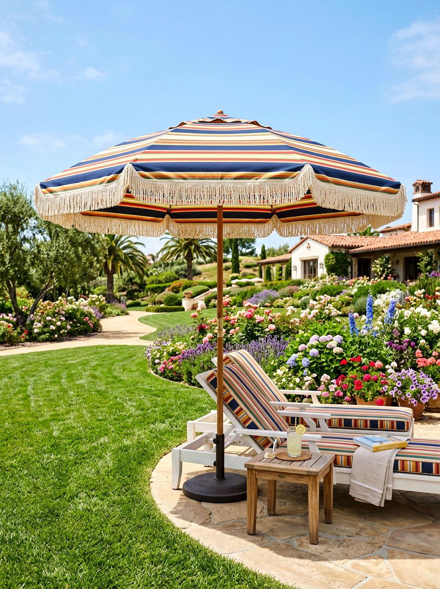 Garden Parasol Umbrella - 25 Spring Garden Party Ideas