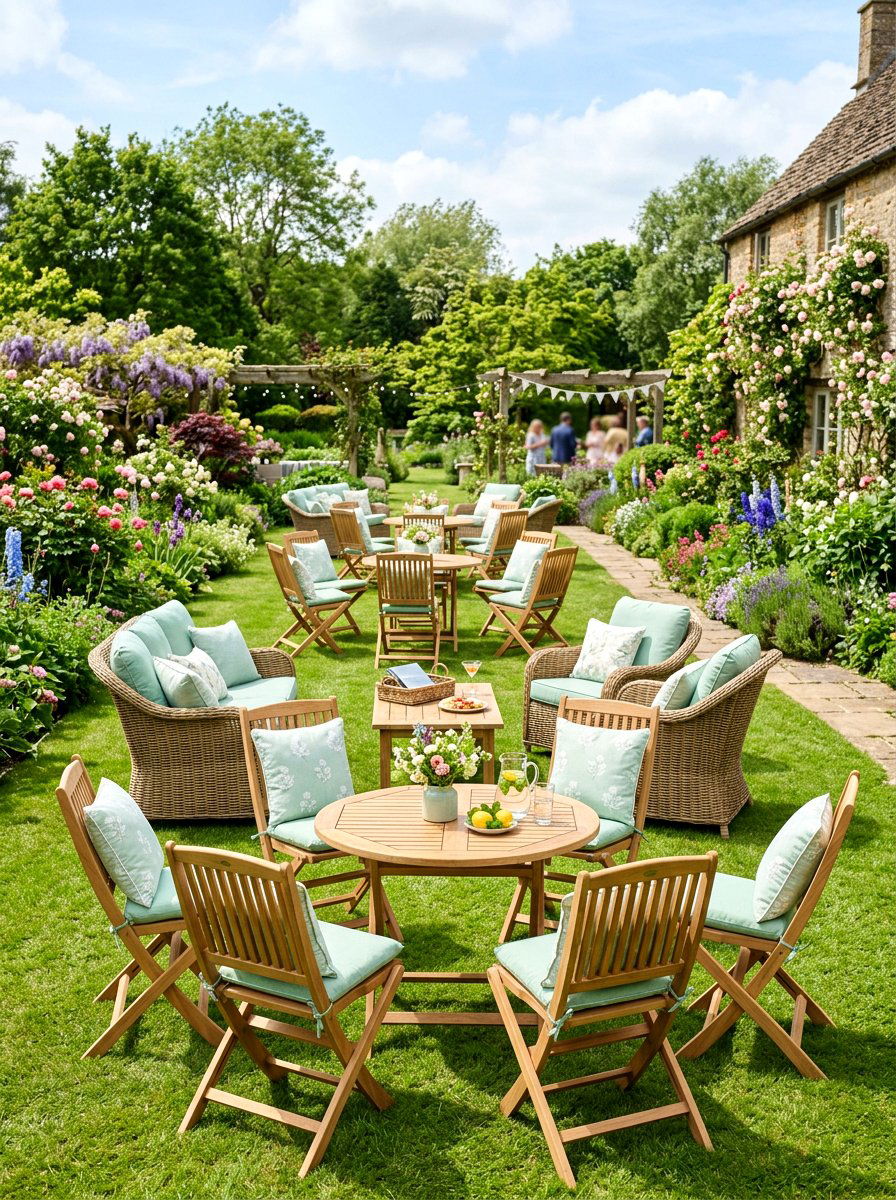 Garden Party Seating - 25 Spring Graduation Party Decor Ideas