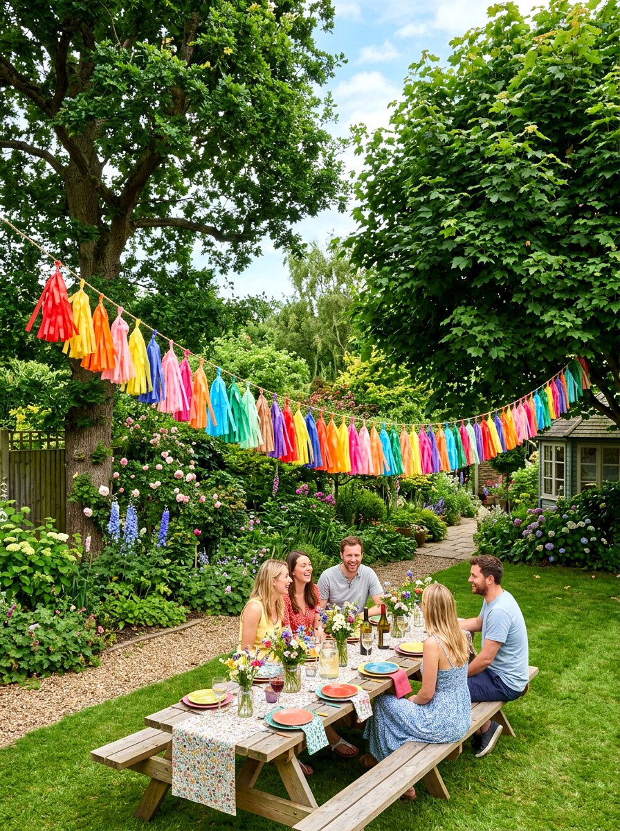 Garden Party Tassel Decor - 25 Spring Tassel Garland Ideas