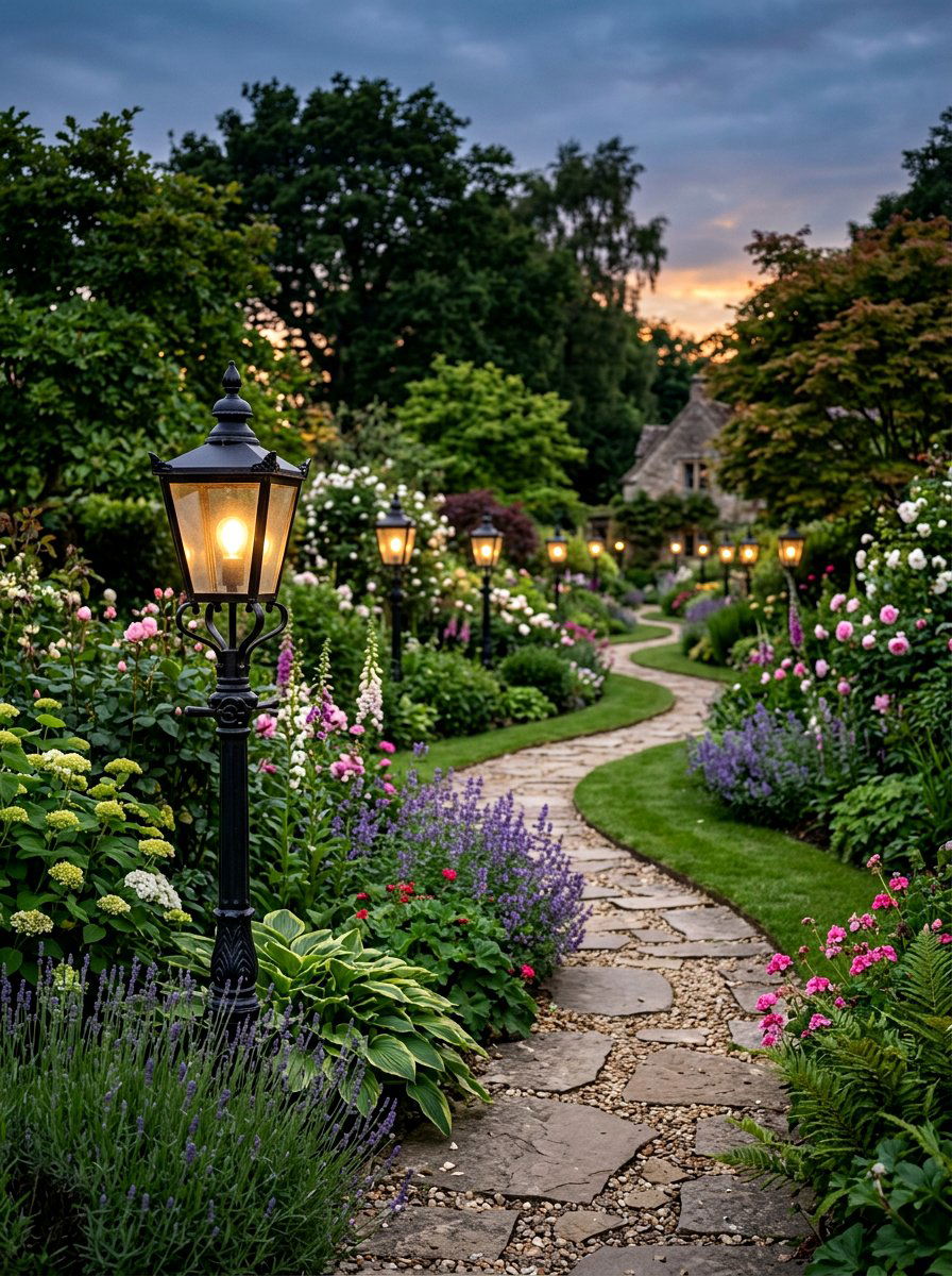 Garden Path Lanterns - 25 Spring Outdoor Lantern Ideas